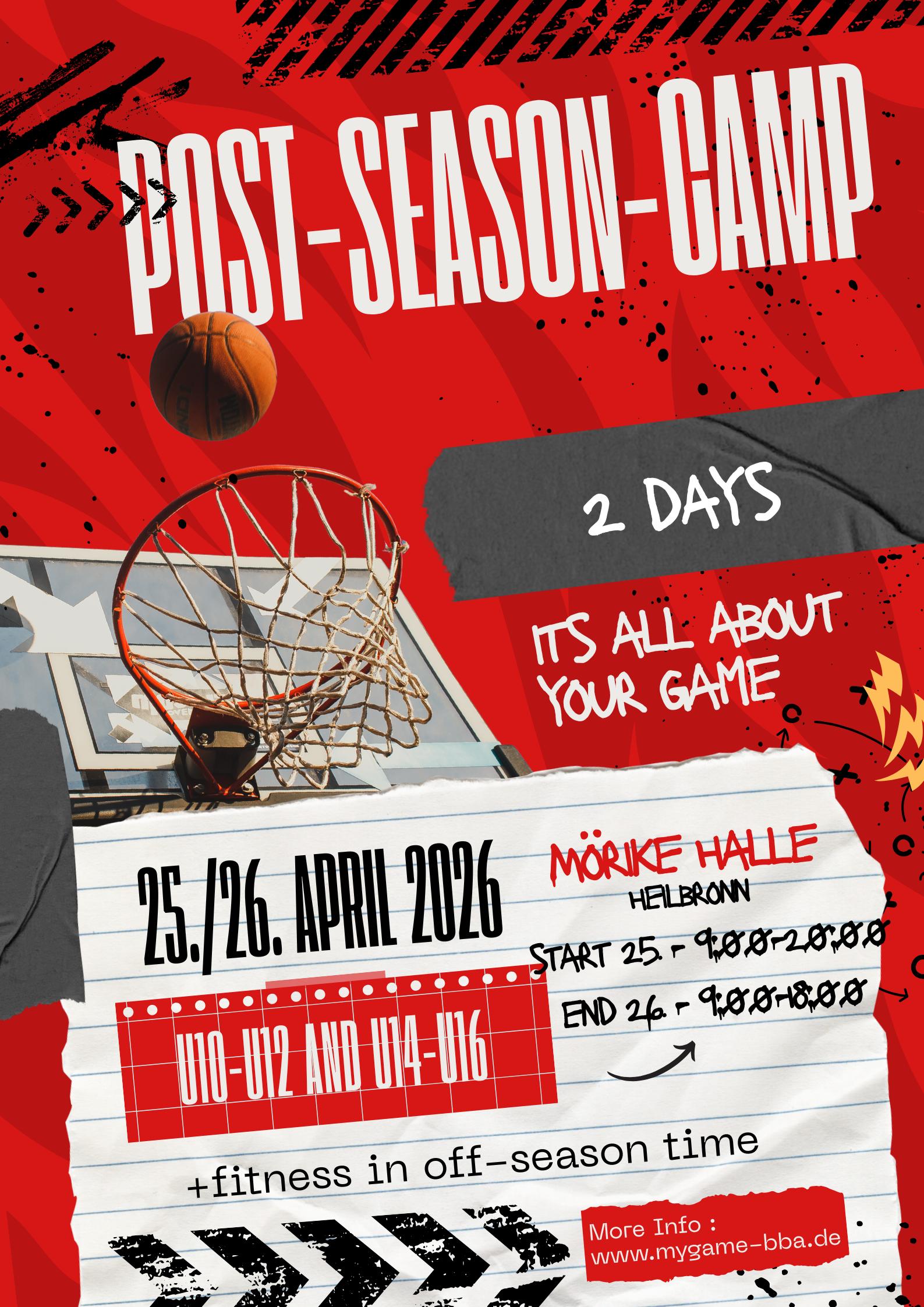 My Game Basketball Academy Post-Season Camp 2026 in Heilbronn