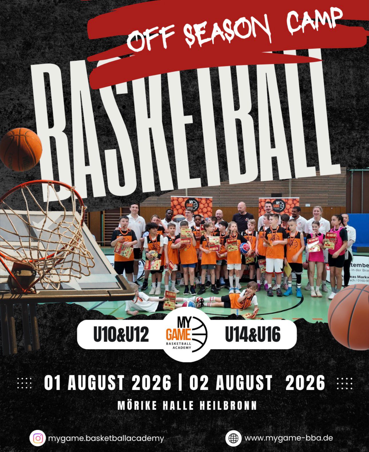 My Game Basketball Academy Off-Season Camp 2026 in Heilbronn